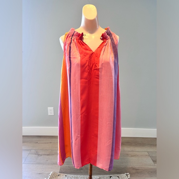 🌶️ *NWT* Loft Sumner Stripe Loose Fit Dress. Size Medium - Picture 2 of 5